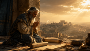 Daniel praying for the people of Jerusalem