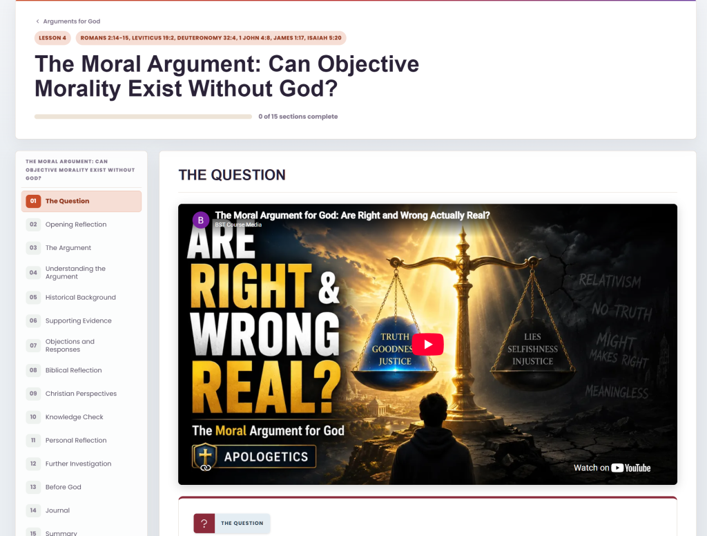 The Moral Argument